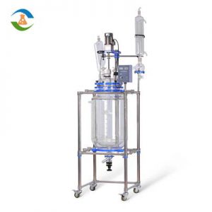 100l jacketed glass reactor