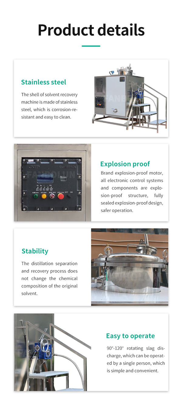 solvent recycling system detail