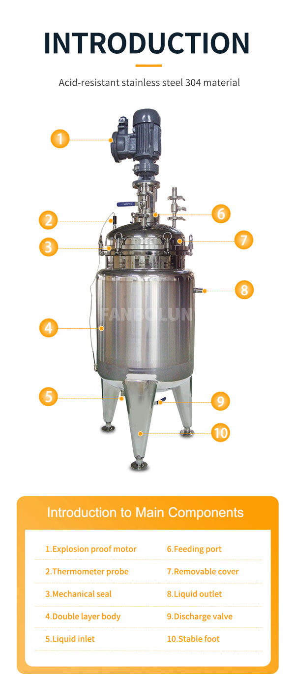stainless steel chemical reactor introduction